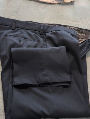 Haggar Men’s Dark Navy Dress Pants